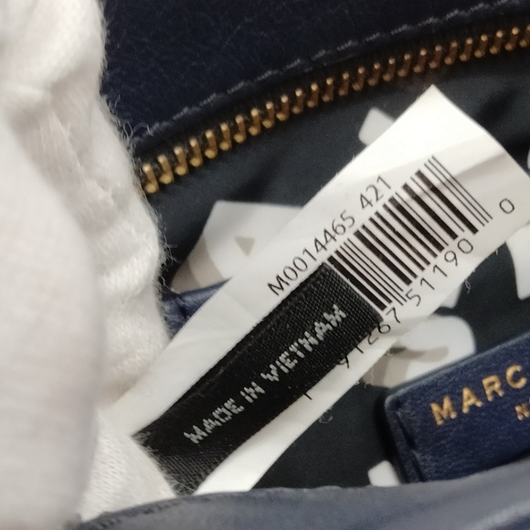 MARC JACOBS Crossbody Navy Blue Leather - Picture 7 of 9